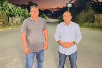 Prefeito Del e secretário de Serviços Públicos Manoel Almeida, Neco.